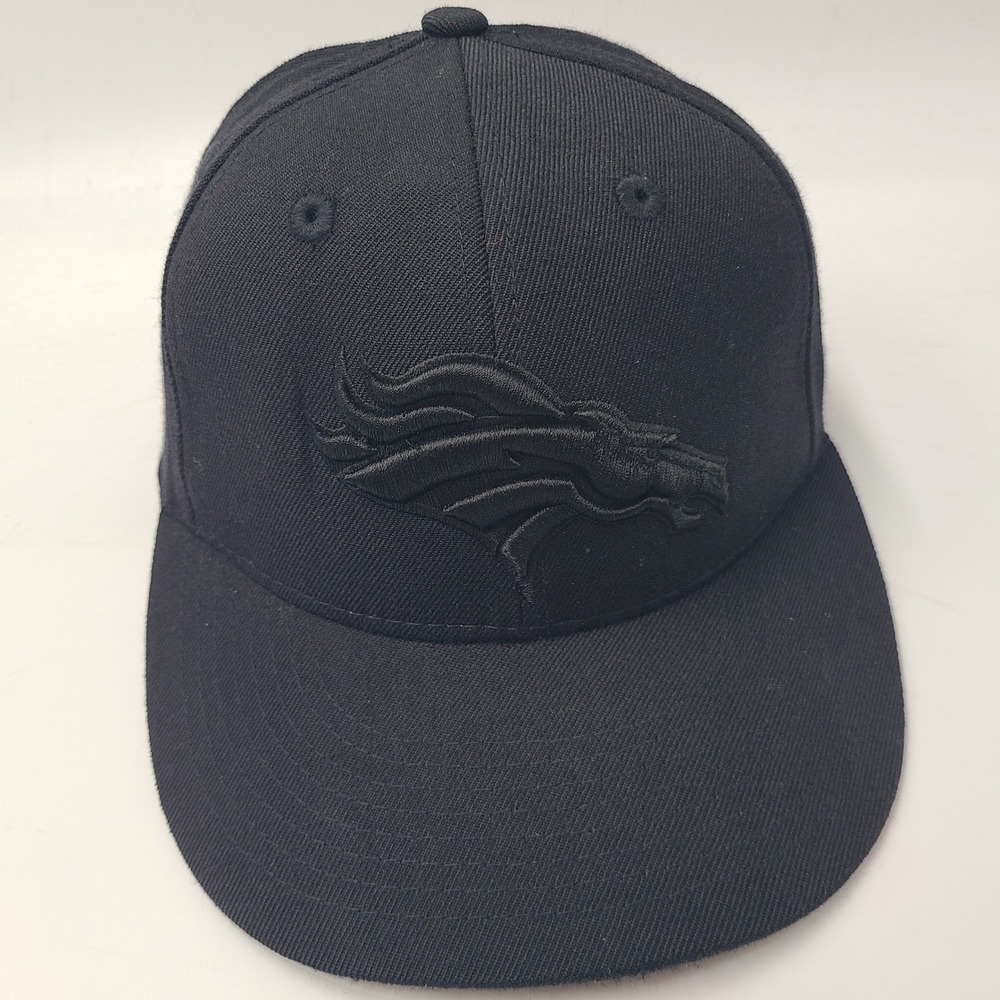 Denver Broncos Hat Fitted 7‎ 1/8 Reebok Black NFL Football Logo Wool Casual Men